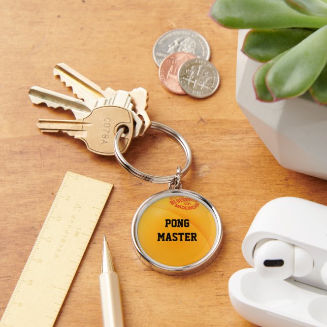 Ping Pong Ball Personalized Keychain (Desk)