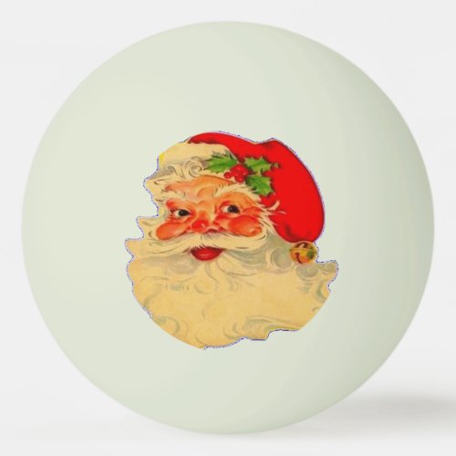 Ping Pong Ball  Santa  Glow in the Dark Green