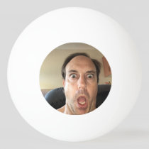Ping Pong Ball with a funny view.