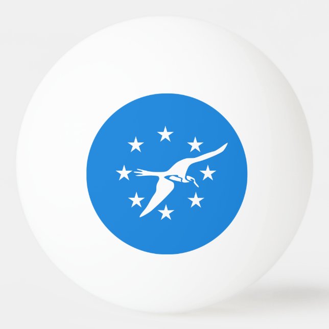 Ping pong ball with Flag of Corpus Christi (Front)