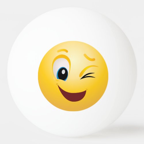 Ping Pong Balls _ Winking Emoji Happy Face