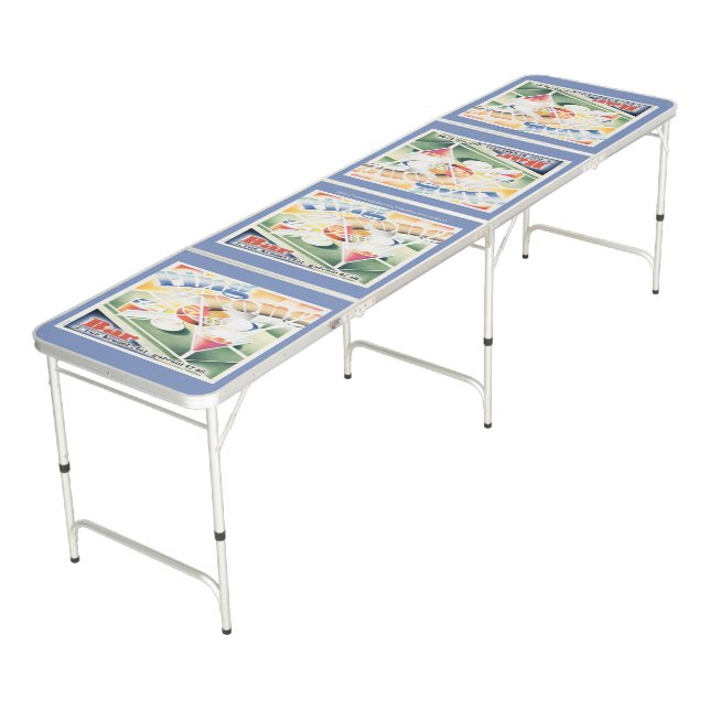 "Ping Pong Bar" Beer Pong Table (Angled)