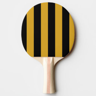 Ping Pong Bat/Paddle - Black and Golden Rod Ping-Pong Paddle