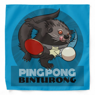 Ping Pong Binturong Table Tennis Player Bearcat Bandana