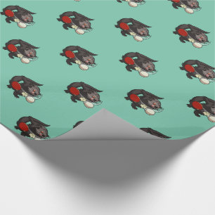 Ping Pong Binturong Table Tennis Player Bearcat Wrapping Paper