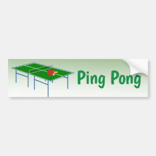 Ping Pong Bumper Sticker