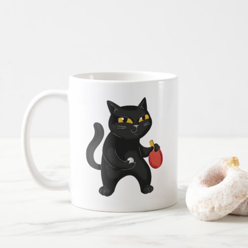 PING PONG CAT  COFFEE MUG