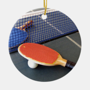 Ping Pong Ceramic Ornament