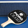 PING PONG CHAMP Personalized Editable Black Ping Pong Paddle