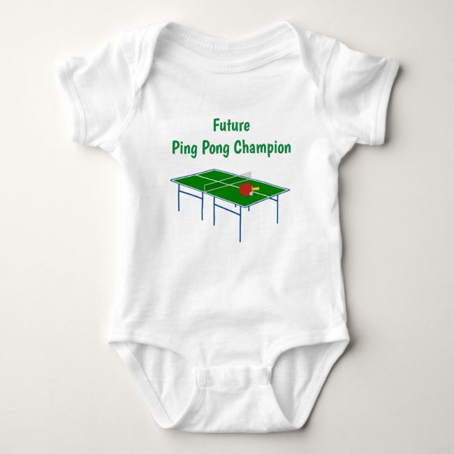 Ping Pong Champion Baby Bodysuit