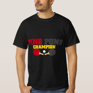 Ping Pong Champion Fun Cute Table Tennis Gift T-Shirt