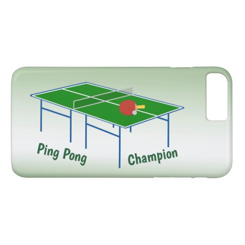 Ping Pong Champion iPhone 87 Plus Case