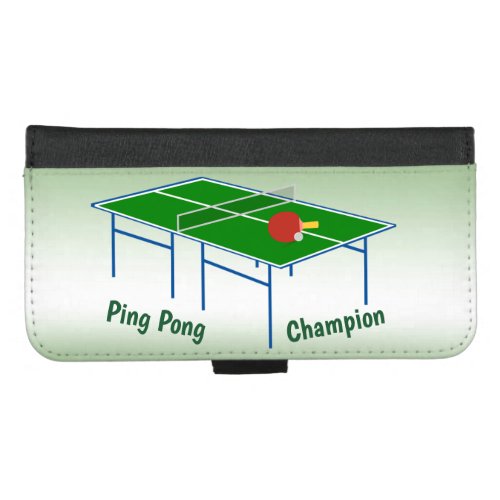 Ping Pong Champion iPhone 87 Plus Wallet Case