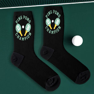 Ping Pong Champion Monogram Table Tennis Socks
