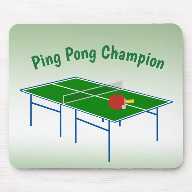 Ping Pong Champion Mousepad
