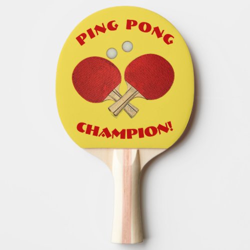Ping Pong Champion Ping Pong Paddle