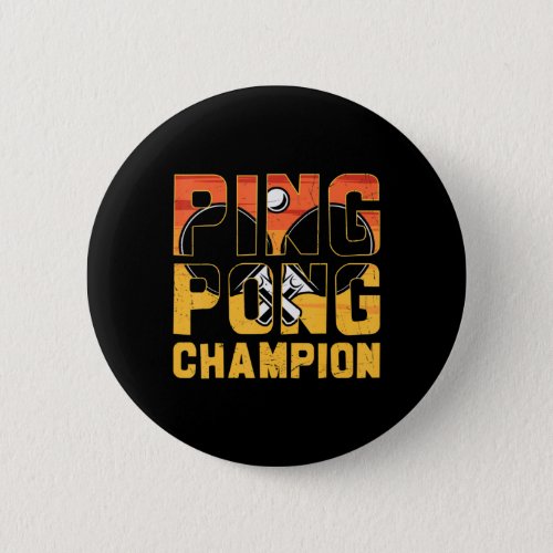 Ping Pong Champion Retro Table Tennis  Button