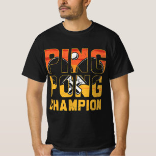 Ping Pong Champion Retro Table Tennis T-Shirt
