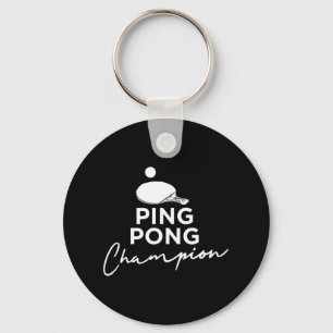 Ping Pong Champion Table Tennis Keychain