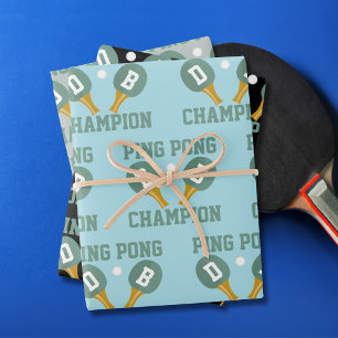Ping Pong Champion Wrapping Paper Sheets
