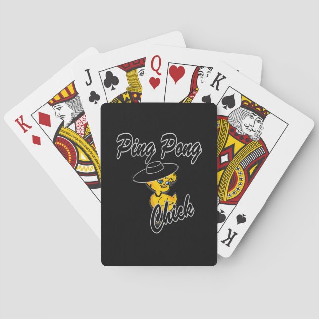 Ping Pong Chick #4 Poker Cards (Back)
