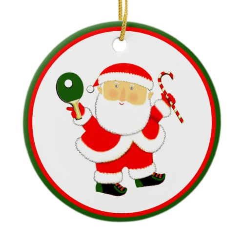 Ping Pong Christmas Party Prize  Ceramic Ornament