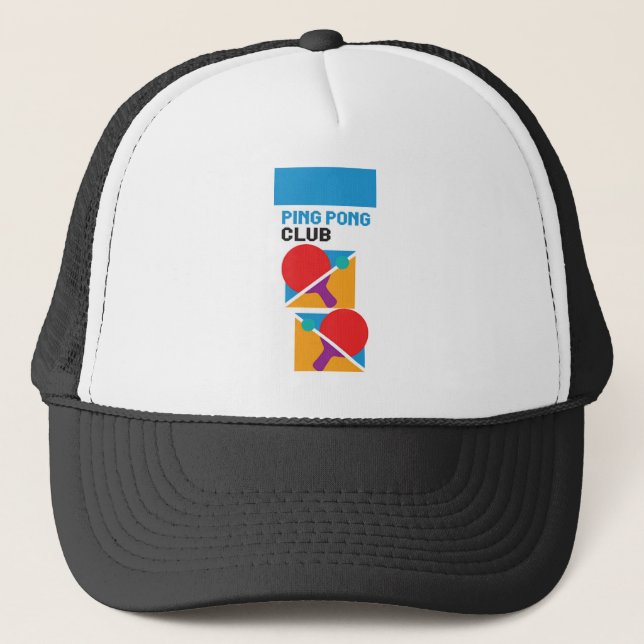 Ping Pong Club_cell.jpg Trucker Hat (Front)