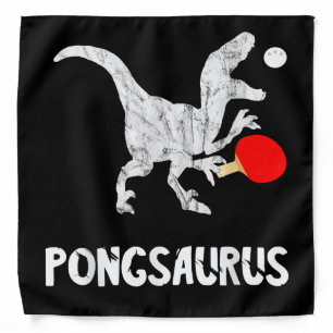 Ping Pong Dinosaurs Pingpong Player Dino Table Ten Bandana