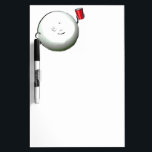 Ping Pong Dry Erase Board<br><div class="desc">Table tennis design featuring ping-pong ball cartoon character holding a red plastic cup.</div>
