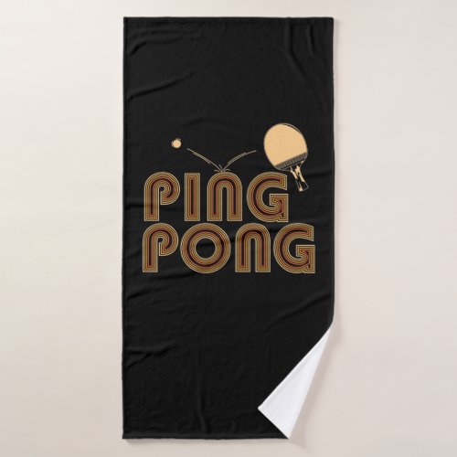 Ping Pong Kelle with ball table tennis Bath Towel