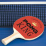 PING PONG KING Personalized Red Orange Ping Pong Paddle