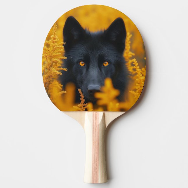 Ping Pong Lobo Negro Pala Ping Pong Paddle (Front)