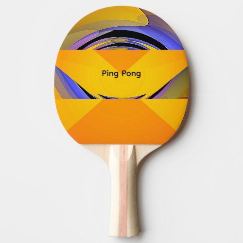 Ping Pong Logo Paddle