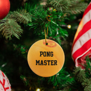Ping Pong Lover Personalized Ornament