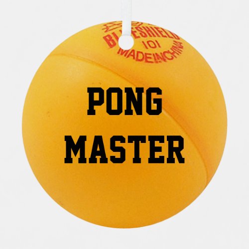 Ping Pong Lover Personalized Ornament