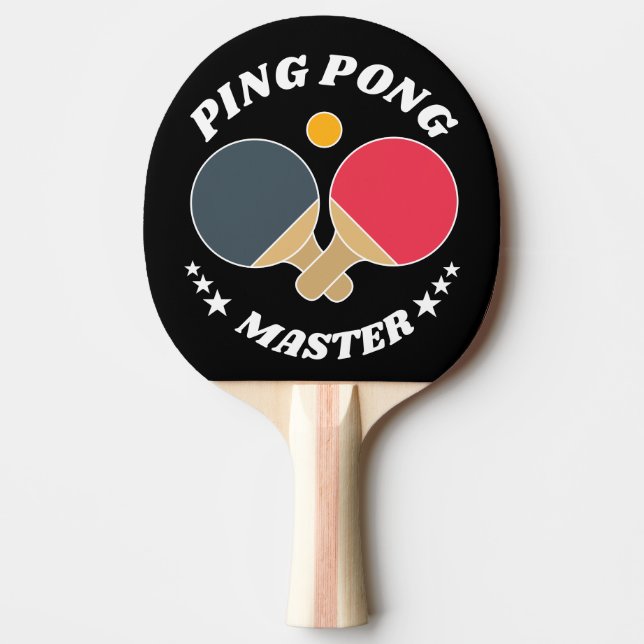 Ping Pong Master - Table Tennis Lover's Custom Paddle (Front)