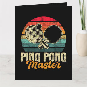Ping Pong Master - Table Tennis Player Sports Card