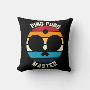 Ping Pong Master Table Tennis Throw Pillow