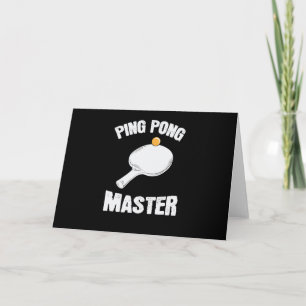Ping Pong Master Tischtenniskelle mit Ball Card