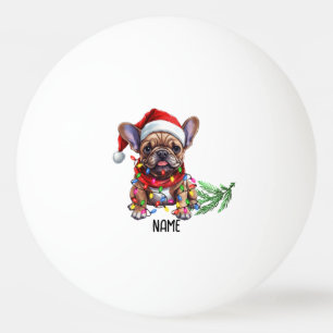 Ping pong Merry Christmas with Santa Dog Ball