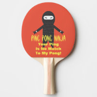 Ping Pong Ninja Funny Ping Pong Paddle