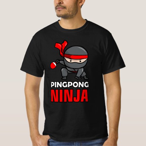 Ping Pong Ninja Table Tennis Pingpong Player  T_Shirt