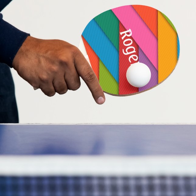 Ping Pong Paddle Abstract  Colorful  (Insitu)