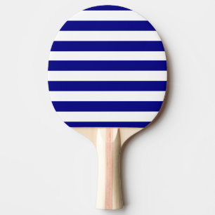 Ping Pong Paddle Blue & White Stripe