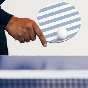 Ping Pong Paddle Blue & White Stripe