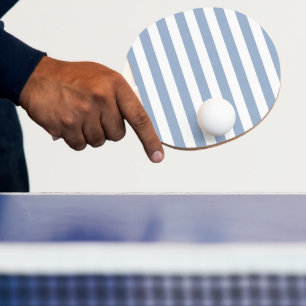 Ping Pong Paddle Blue & White Stripe