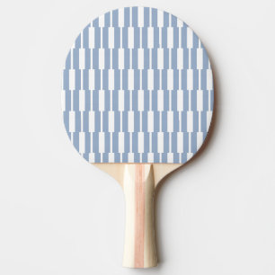 Ping Pong Paddle Blue & White Stripe Square
