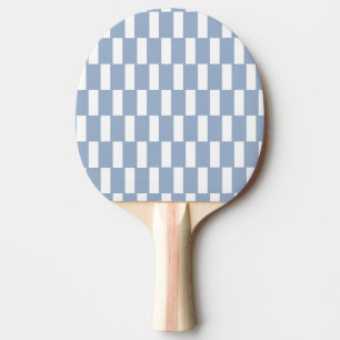 Ping Pong Paddle Blue & White Stripe Square