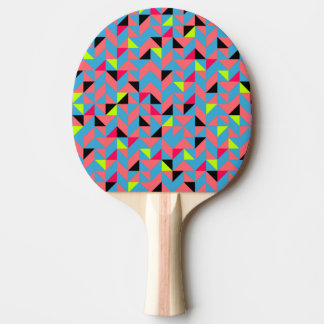 Ping Pong Paddle - Bright Neon Retro Pattern