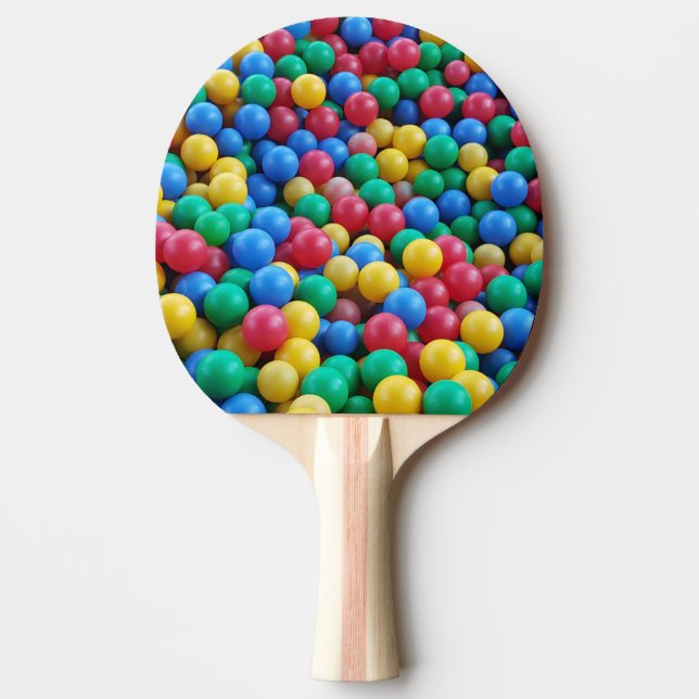 Ping Pong Paddle Colorful Funny Kids Balls Play (Front)